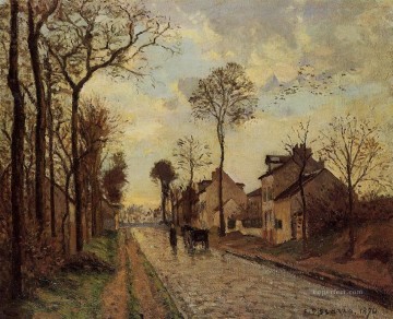 カミーユ・ピサロ Painting - ルーブシエンヌの道 1870年 カミーユ・ピサロ